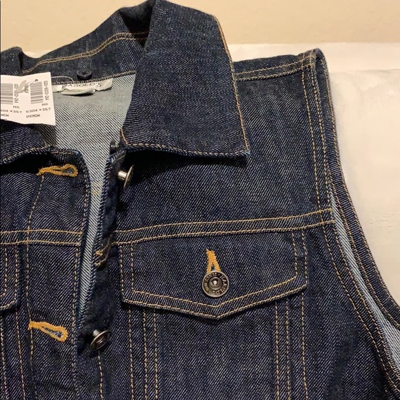Vest Jean Jacket! NWT! - Picture 2 of 7